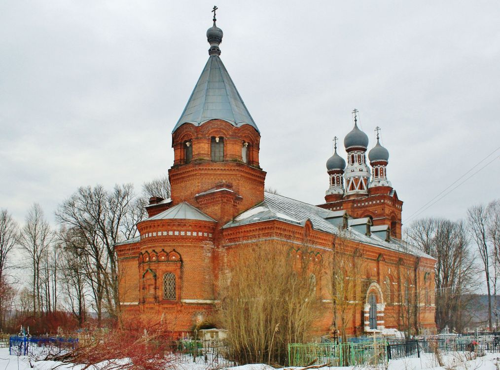 Церковь Покрова Пресвятой Богородицы, Дуброво (Тёмкинский район, Смоленская область). фасады, Вид с северо-востока