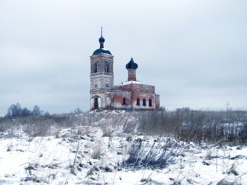 Церковь Феодоровской иконы Божией Матери, Лосево (Комсомольский район, Ивановская область). фасады