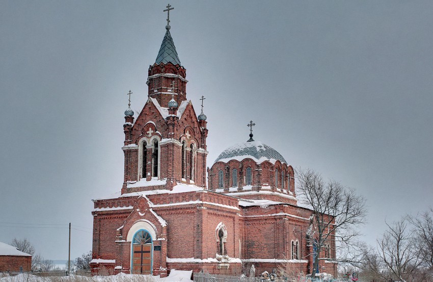 Ловецкие Борки. Церковь Успения Пресвятой Богородицы. фасады