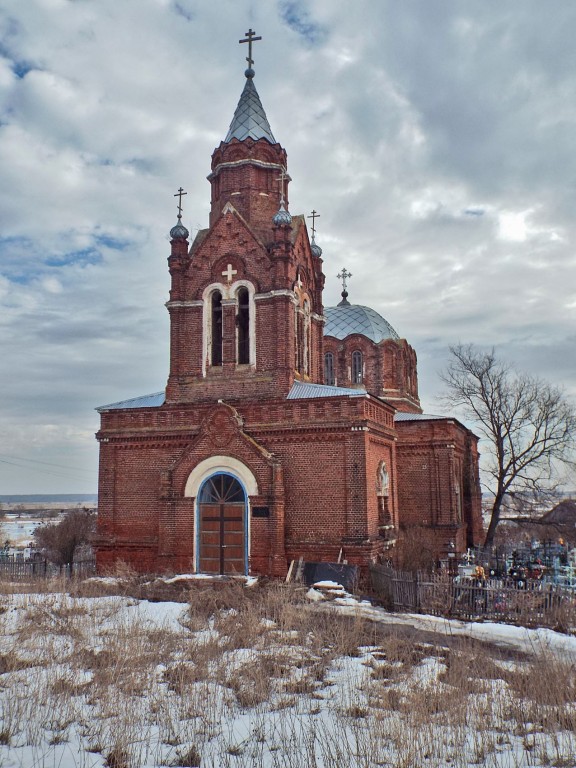 Церковь Успения Пресвятой Богородицы, Ловецкие Борки (Луховицкий городской округ, Московская область). фасады