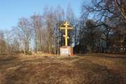 Церковь Николая Чудотворца бывшей Никольской Пустыни, что в Красных Горах, Вид на церковное место с юга<br>, Николо-Пустынь, Зубцовский район, Тверская область