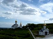 Троицкий Холковский монастырь. Церковь Антония и Феодосия Печерских, На заднем плане - церковь Донской иконы Божией Матери		      <br>, Холки, Чернянский район, Белгородская область