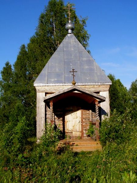 Часовня Воскресения Христова, Мальцевгрезд (Сыктывдинский район, Республика Коми). общий вид в ландшафте