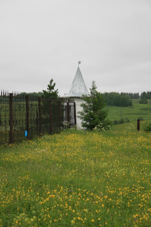 Ыбский Серафимовский женский монастырь, Ыб (Сыктывдинский район, Республика Коми). общий вид в ландшафте, Село Ыб. Ыбский Серафимовский женский монастырь 