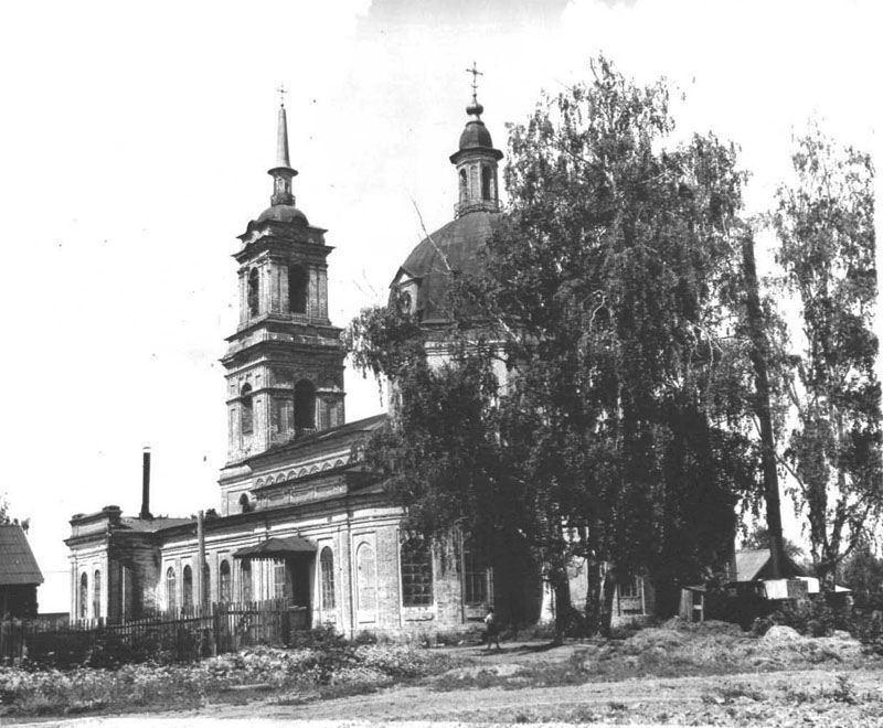 Церковь Вознесения Господня, Сада (Ярский район, Республика Удмуртия). архивная фотография, Вид с юго-востока. Паспорт памятника архитектуры УАССР 1800199000