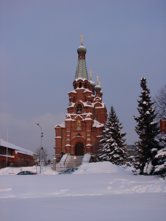 Церковь Александра Невского, Тампере (Пирканмаа, Финляндия). общий вид в ландшафте
