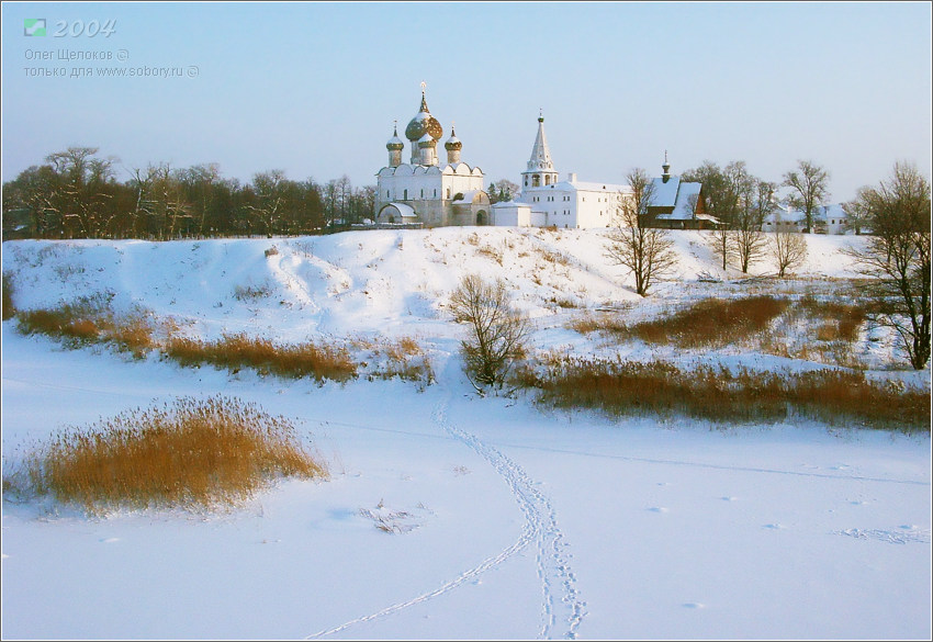 Суздаль. Кремль. общий вид в ландшафте, Вид с севера