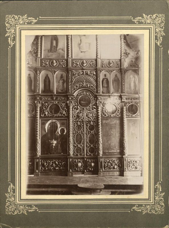 Церковь Рождества Христова (старая), Балашково (Зубцовский район, Тверская область). архивная фотография, Иконостас. Нач. ХХ в. Из фондов ГИМ. ГК: 42452780