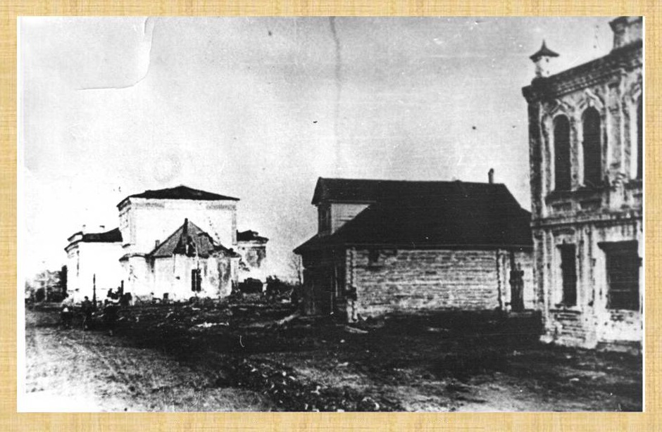 Церковь Богоявления Господня, Погорелое Городище (Зубцовский район, Тверская область). архивная фотография, Вид на абсиду храма. Фото 1942 г. с аукциона e-bay.de