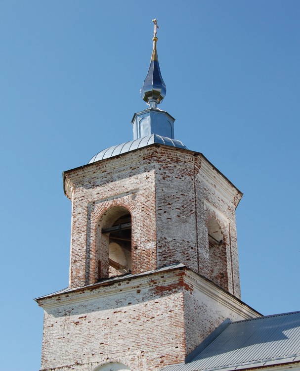Церковь Михаила Архангела, Сажино (Берёзовский район, Пермский край). архитектурные детали, колокольня