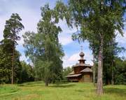 Истра. Музей деревянного зодчества. Церковь Богоявления Господня из села Семёновское