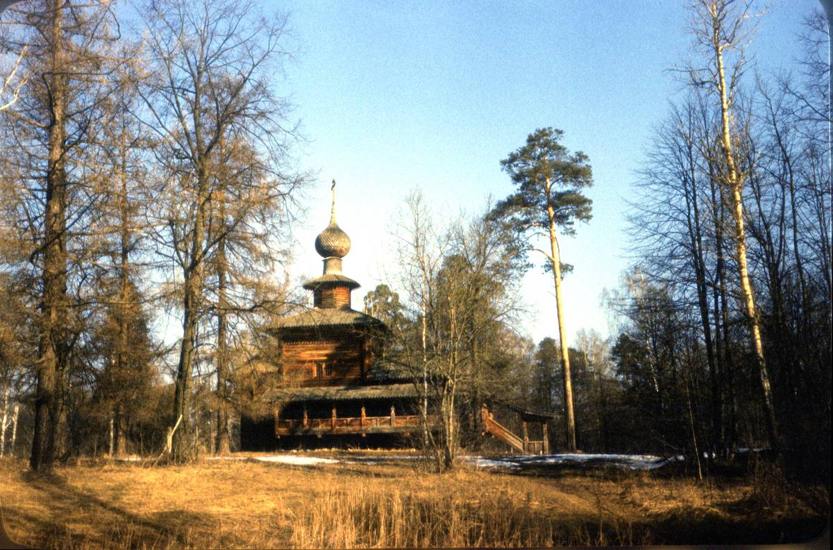 фасады. Музей деревянного зодчества. Церковь Богоявления Господня из села Семёновское, Истра (Истринский городской округ и ЗАТО Восход, Московская область)