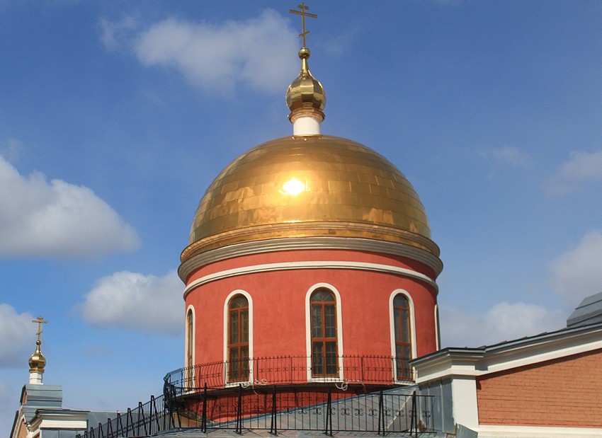 Самара. Иверский женский монастырь. Церковь Иверской иконы Божией Матери. архитектурные детали, Световой барабан