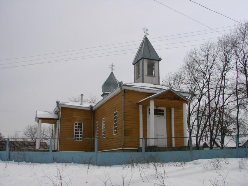 Курджипская. Церковь Михаила Архангела. общий вид в ландшафте