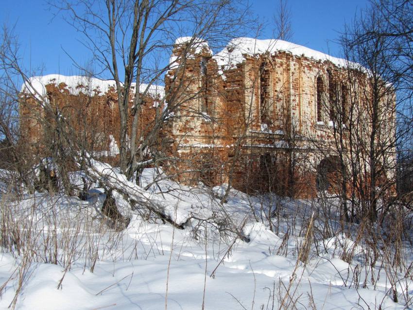 Церковь Николая Чудотворца, Катромское, озеро (Харовский район, Вологодская область). фасады, вид с юго-запада