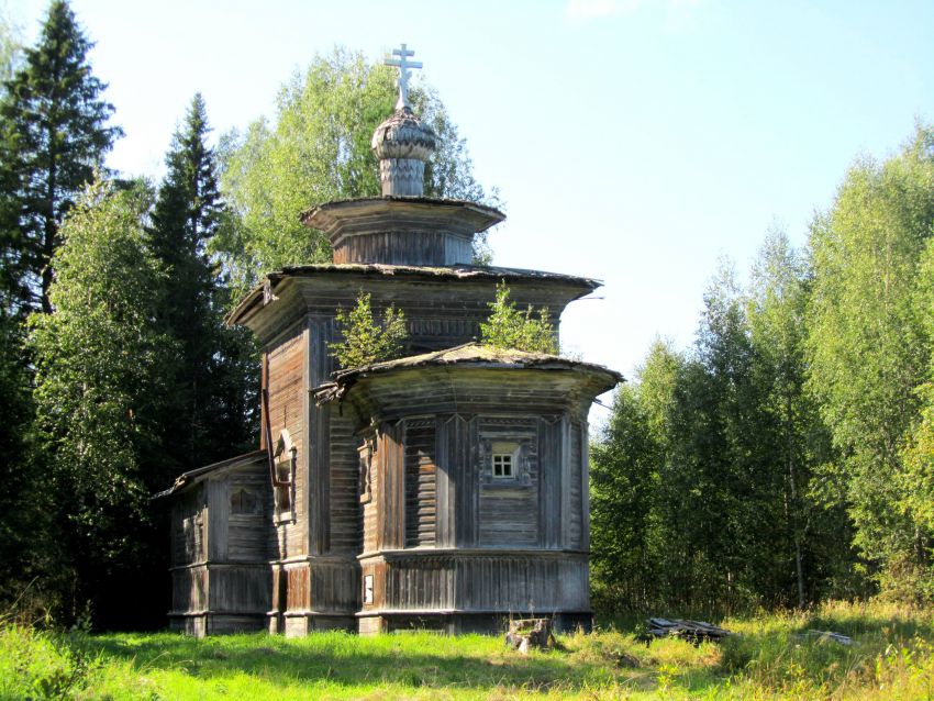 Церковь Илии Пророка, Фоминская (Васютинский погост, Дьяконцы) (Верхнетоемский район, Архангельская область). фасады, вид с востока