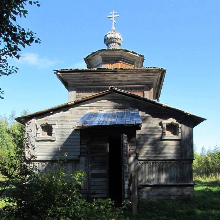 Церковь Илии Пророка, Фоминская (Васютинский погост, Дьяконцы) (Верхнетоемский район, Архангельская область). фасады, вид с запада