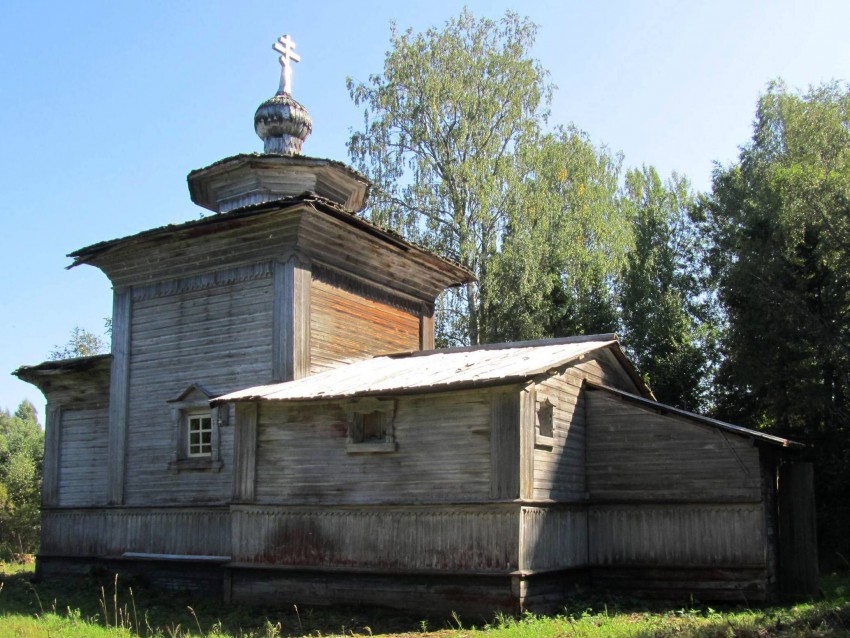 Церковь Илии Пророка, Фоминская (Васютинский погост, Дьяконцы) (Верхнетоемский район, Архангельская область). фасады, северный фасад