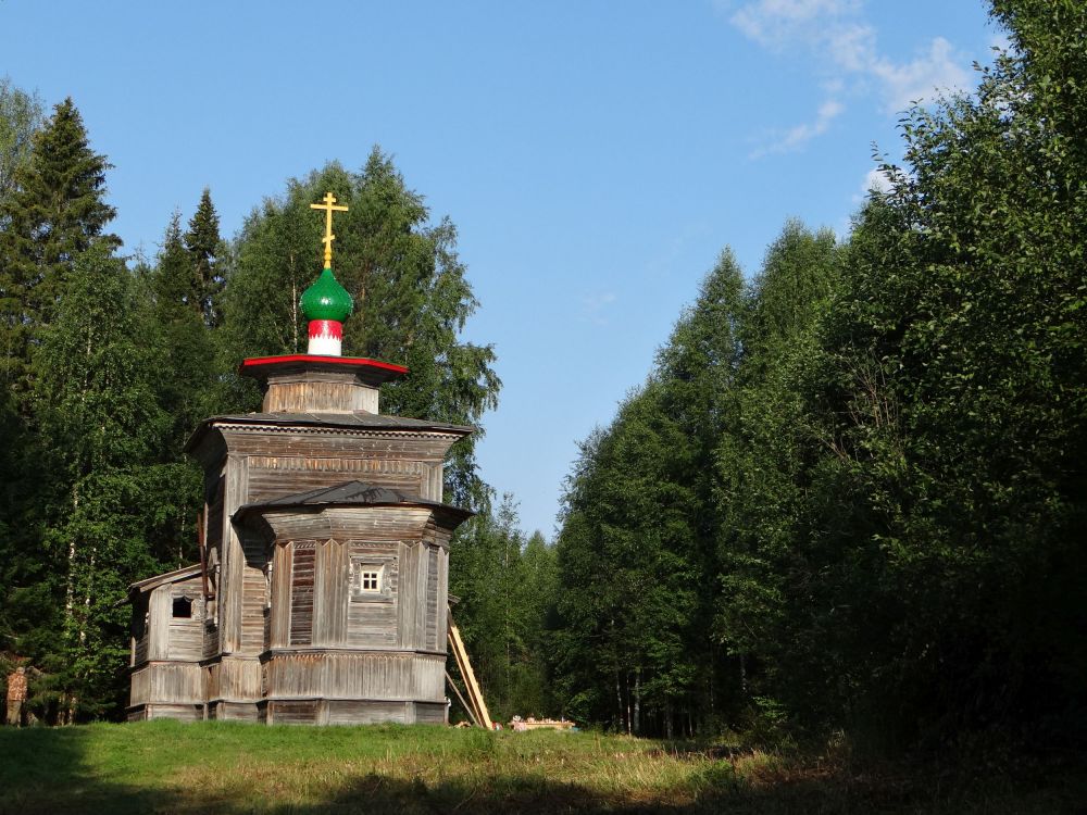 Фоминская (Васютинский погост, Дьяконцы). Церковь Илии Пророка. общий вид в ландшафте, после консервационных работ