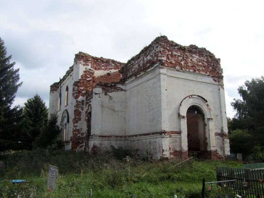 Бураково (Купецкий погост). Церковь Покрова Пресвятой Богородицы. фасады, вид с северо-запада