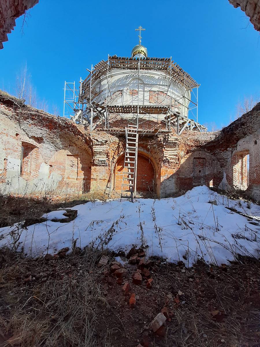 документальные фотографии. Церковь Казанской иконы Божией Матери, Маковцы (Дзержинский район, Калужская область)