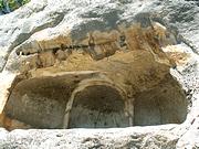 Неизвестный пещерный храм в форме трилистника, , Эски-Кермен, урочище, Бахчисарайский район, Республика Крым
