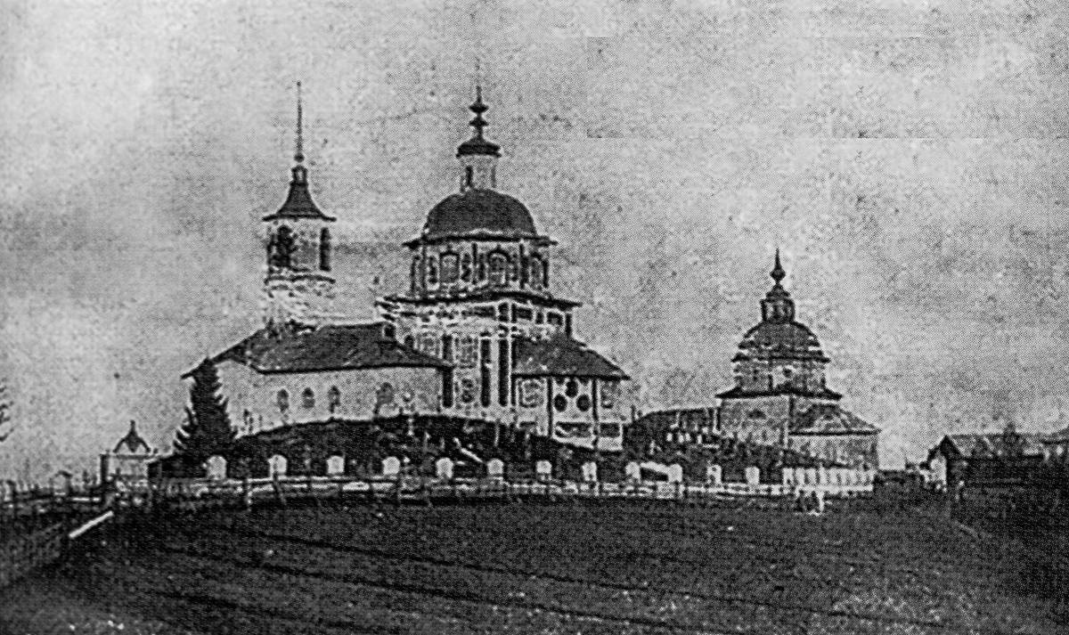 архивная фотография. Церковь Рождества Христова на Мотомском погосте, Ильина Гора (Череповецкий район, Вологодская область)