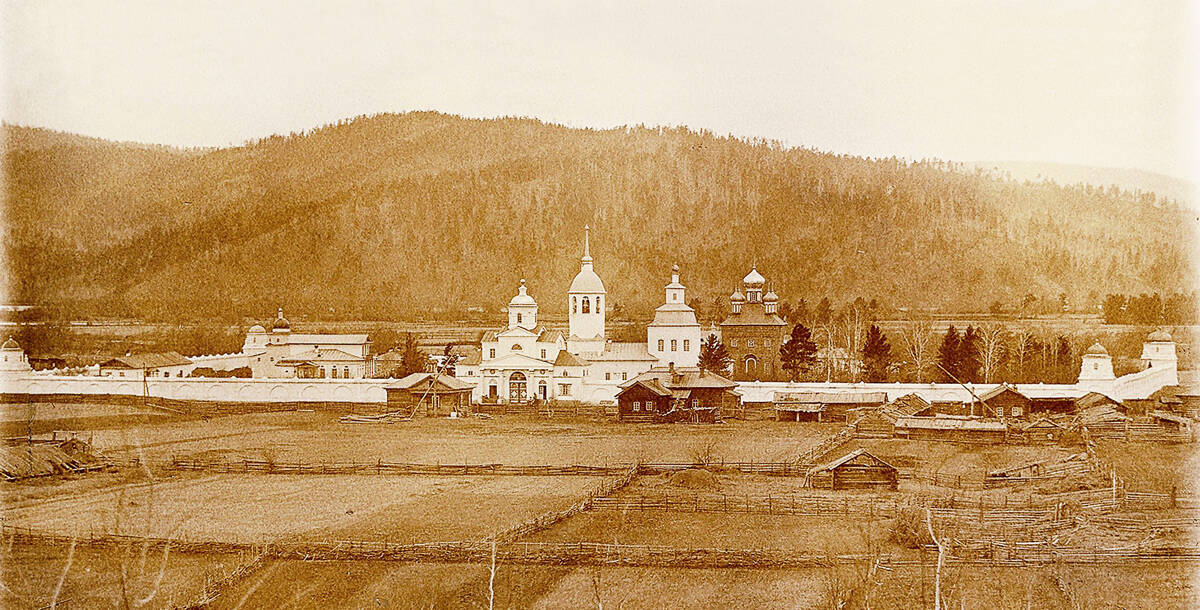Троицкий Селенгинский мужской монастырь, Троицкое (Прибайкальский район, Республика Бурятия). архивная фотография, Фото начало ХХв.