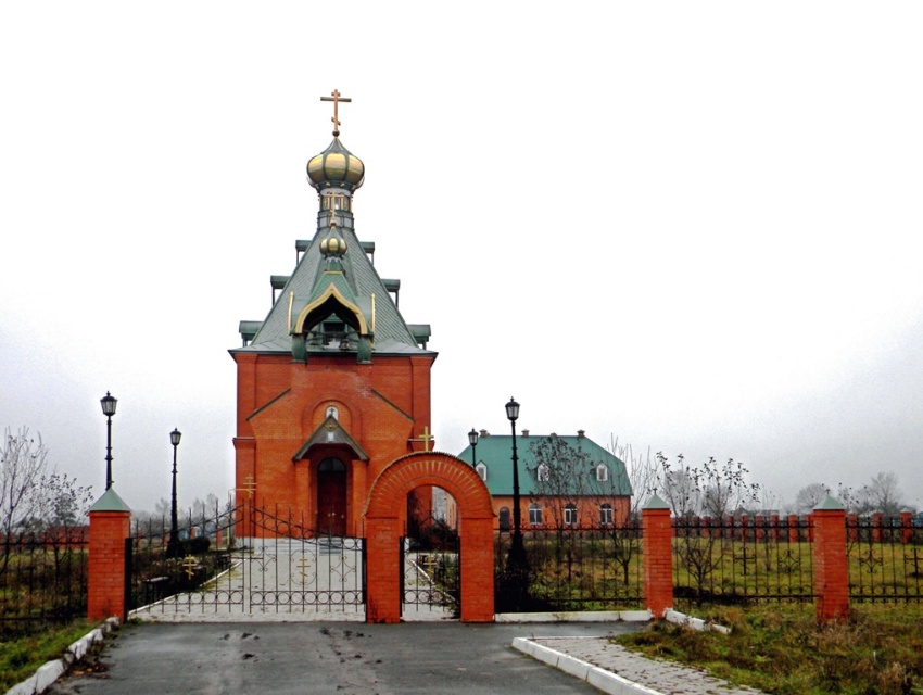 Церковь Троицы Живоначальной, Скородное (Большесолдатский район, Курская область). общий вид в ландшафте