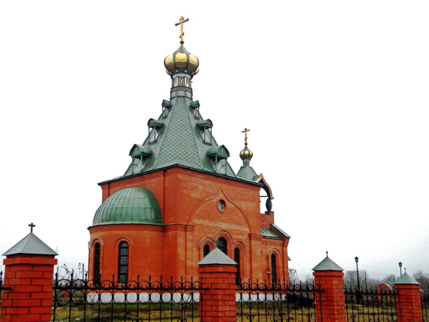Церковь Троицы Живоначальной, Скородное (Большесолдатский район, Курская область). общий вид в ландшафте