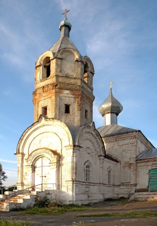 Малое Солдатское. Церковь Георгия Победоносца. общий вид в ландшафте
