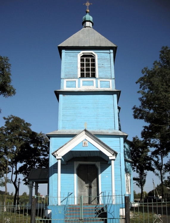 Церковь Михаила Архангела, Щеголёк (Беловский район, Курская область). общий вид в ландшафте