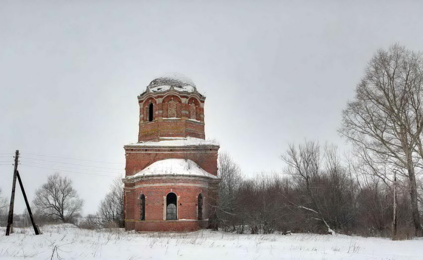 Прудищи. Церковь Покрова Пресвятой Богородицы. фасады