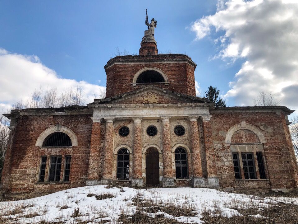 Церковь Спаса Нерукотворного Образа, Аксиньино (Венёвский район, Тульская область). фасады
