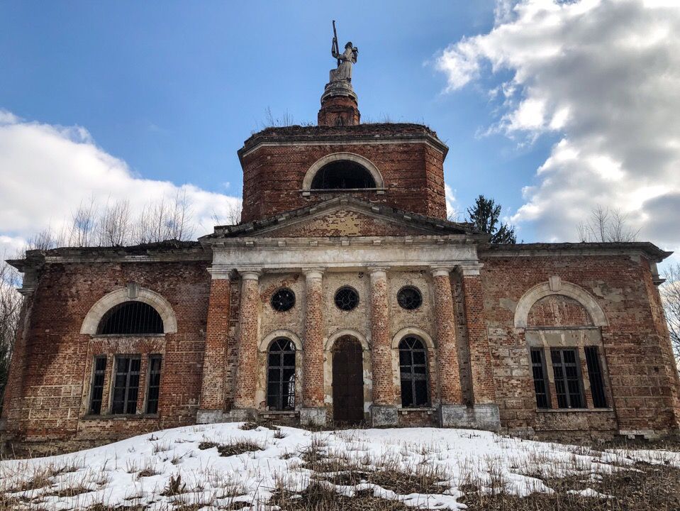 Аксиньино. Церковь Спаса Нерукотворного Образа. фасады