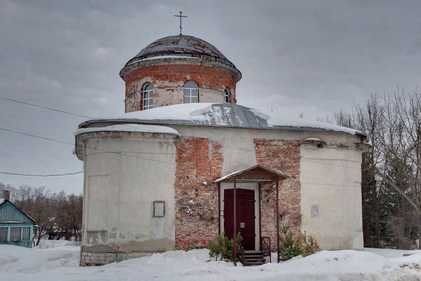 Оленьково. Церковь Воскресения Словущего. фасады