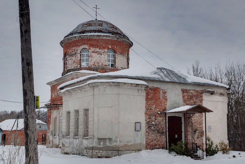 Оленьково. Церковь Воскресения Словущего. фасады