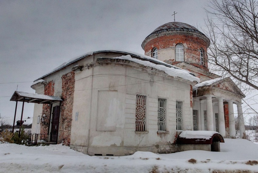 Церковь Воскресения Словущего, Оленьково (Венёвский район, Тульская область). фасады