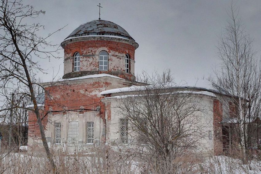 Оленьково. Церковь Воскресения Словущего. фасады