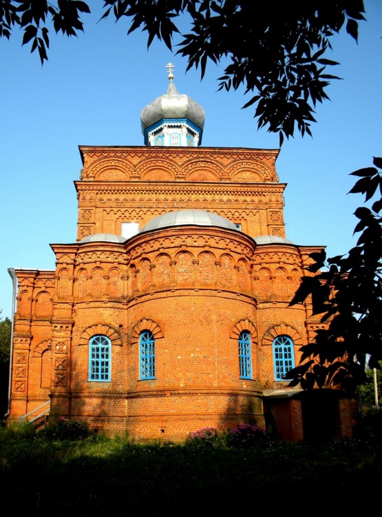 Андросово. Церковь Казанской иконы Божией Матери. общий вид в ландшафте