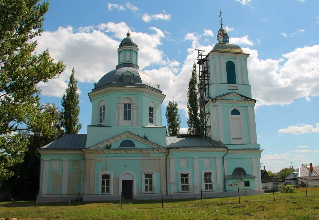 Церковь Покрова Пресвятой Богородицы, Красная Долина (Касторенский район, Курская область). фасады