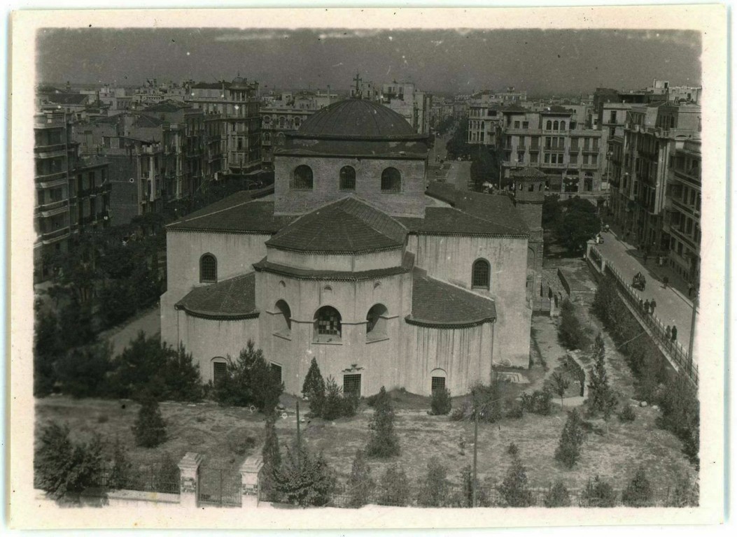 Салоники (Θεσσαλονίκη). Церковь Софии, Премудрости Божией. архивная фотография, Фото 1943 г. с аукциона e-bay.de