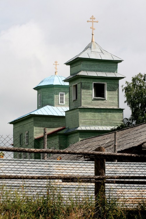 Церковь Вознесения Господня, Васильевское (Ильинский район, Пермский край). общий вид в ландшафте
