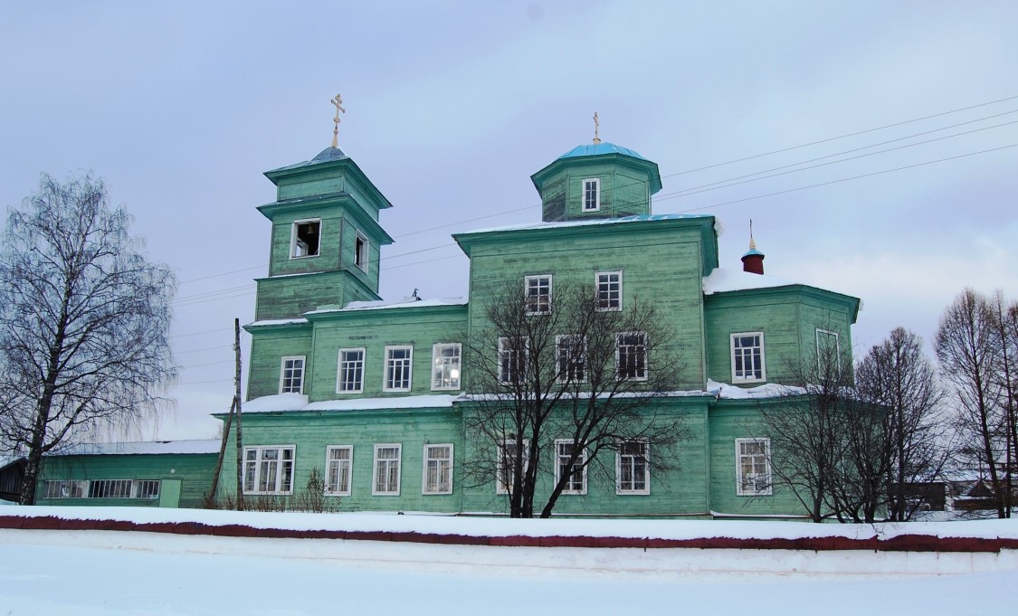 Церковь Вознесения Господня, Васильевское (Ильинский район, Пермский край). общий вид в ландшафте
