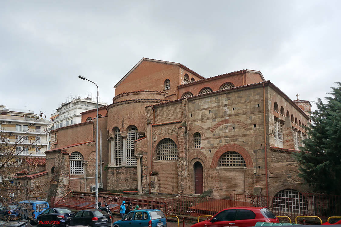 Салоники (Θεσσαλονίκη). Церковь Димитрия Солунского. фасады