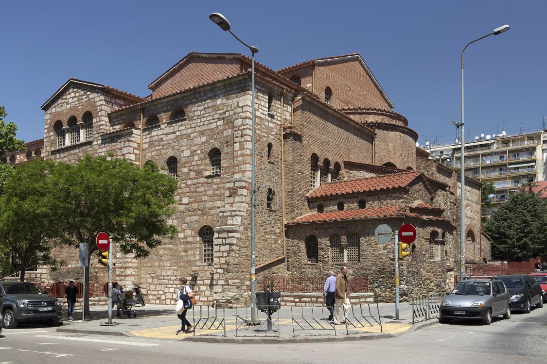 Салоники (Θεσσαλονίκη). Церковь Димитрия Солунского. фасады, вид с юго-востока