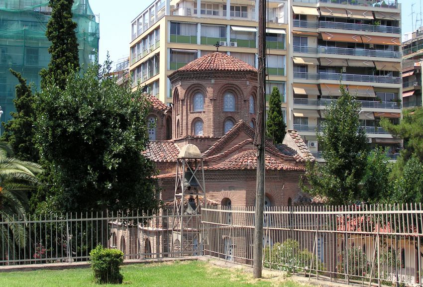 Салоники (Θεσσαλονίκη). Панагия Халкеон (Богородица медников). фасады