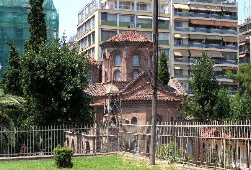 Панагия Халкеон (Богородица медников), Салоники (Θεσσαλονίκη) (Центральная Македония, Греция). фасады