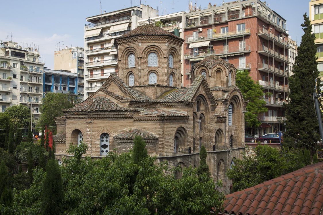 Салоники (Θεσσαλονίκη). Панагия Халкеон (Богородица медников). фасады, вид с северо-востока