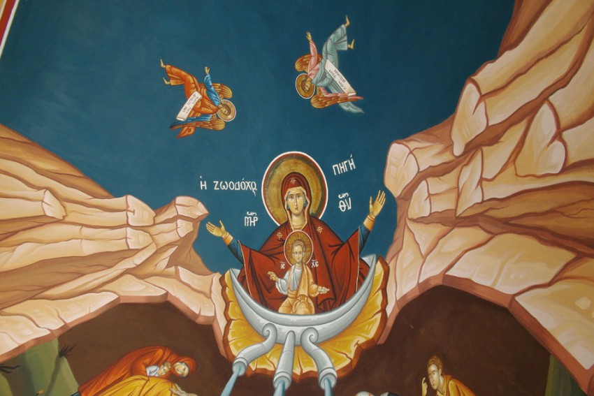 Мужской монастырь прп. Феодоры Солунской (Фессалоникийской), Салоники (Θεσσαλονίκη) (Центральная Македония, Греция). архитектурные детали